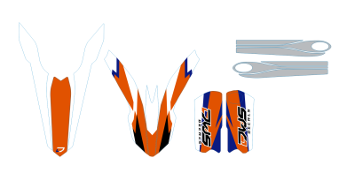 Trimset KTM SX 85 2013 2014 2015 2016 Model 1 Decals dekor design graphics aufklebe stickerset nummerset dws mx