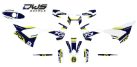 Complete stickerset decalset Decore Husqvarna Supermoto ENDURO 701 2016 2017 2018 komplette Decore DWS decals MX graphics graphix aufklebe front fender rear fender side panels numbers fork protectors trimset nummerset radia radiatorscoops kotflugel gabelg