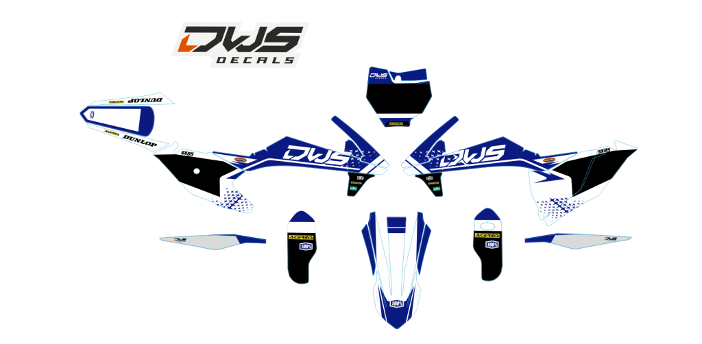 KTM SX 85 2018 complete stickerset complete decals set orange blue Decals dekor design graphics aufklebe stickerset nummerset dws mx fluo yellow fluo orange