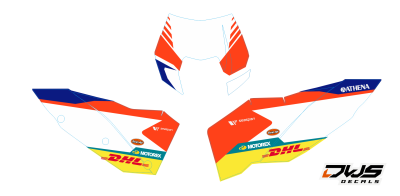 Nummerset KTM EXC 2008 2009 2010 2011 blue orange Decals dekor design graphics aufklebe stickerset nummerset dws mx