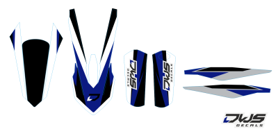 KTM SX 125 SX 250 SX-F 250 SX-F 350 SX-F 450 2016 blue-orange blauw -oranjeDECALS DEKOR DESIGN GRAPHICS AUFKLEBE STICKERSET NUMMERSET DWS MX