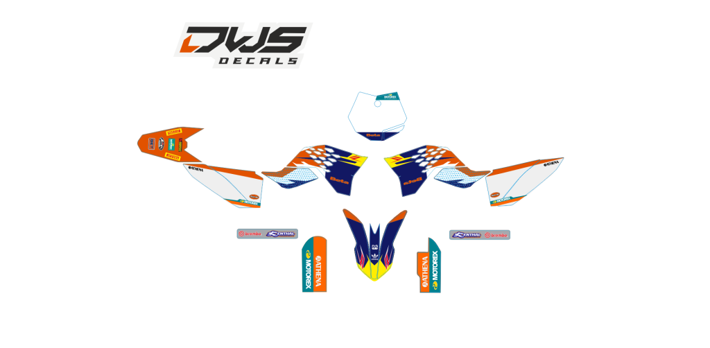 Complete stickerset KTM SX 65 2009 2010 2011 2012 2013 2014 2015 orange blue oranje blauw blau Decals dekor design graphics aufklebe stickerset nummerset dws mx