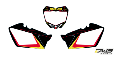 nummerset Suzuki RM 125-250 2001 2002 2003 2004 2005 2006 2007 2008 2009 2010 2011 2012 Decals dekor design graphics aufklebe stickerset nummerset dws mx