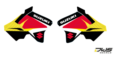 radiaset Suzuki RM 125-250 2001 2002 2003 2004 2005 2006 2007 2008 2009 2010 2011 2012 Decals dekor design graphics aufklebe stickerset nummerset dws mx