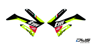 Radiaset TM 125 144 250 300 2015 2016 2017 2018 Decals dekor design graphics aufklebe stickerset nummerset dws mx