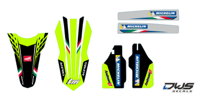 trimset TM 125 144 250 300 2015 2016 2017 2018 Decals dekor design graphics aufklebe stickerset nummerset dws mx