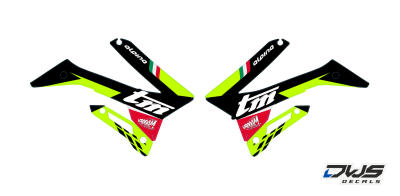 Radiaset TM 4T 2015 2016 2017 Decals dekor design graphics aufklebe stickerset nummerset dws mx