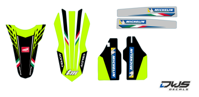 trimset TM 4T 2015 2016 2017 Decals dekor design graphics aufklebe stickerset nummerset dws mx