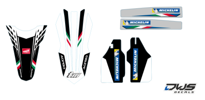 trimset TM 4T 2015 2016 2017 Decals dekor design graphics aufklebe stickerset nummerset dws mx