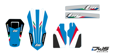 trimset TM MX 125 144 250 300 2T 2008 2014 Decals dekor design graphics aufklebe stickerset nummerset dws mx