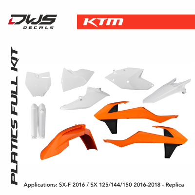 KTm Plastics Sx-f 2016 Sx 125 144 150 2016 2017 acerbis dws decals replica