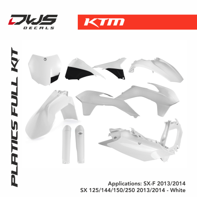 KTM Plastics SX-F 2015 Sx 125 144 150 250 2013 2014 2015 acerbis dws decals black