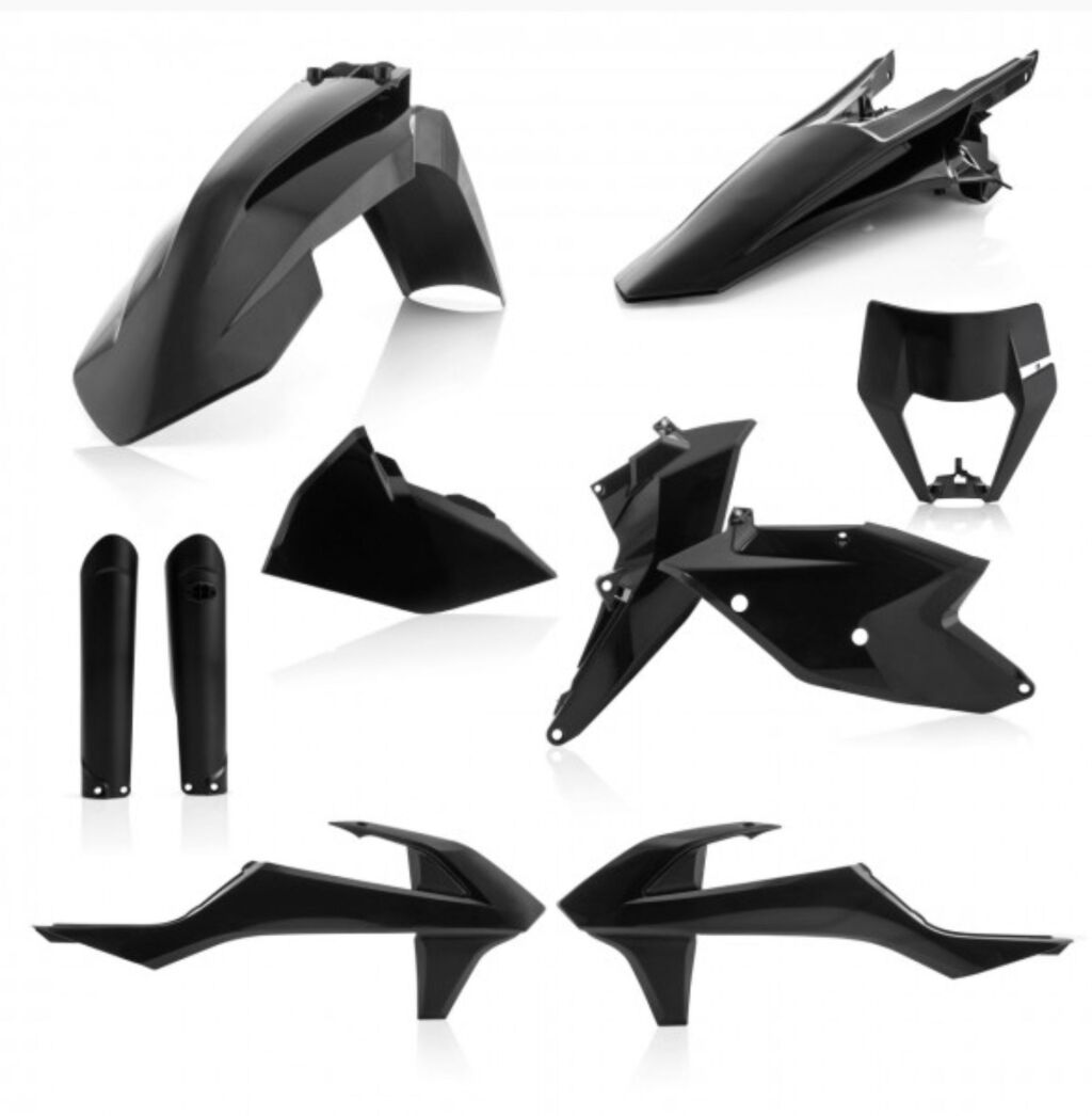 KTM Plastics Acerbis EXC EXC-F 2017 2018 Black