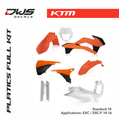 KTM Plastics Acerbis EXC EXC-F 2014-2015 Standard 14