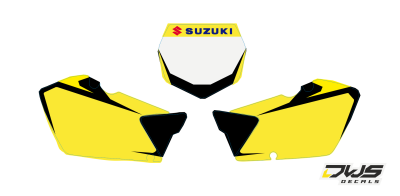 Nummerset Suzuki RM  125 250 2001 2002 2003 2004 2005 2006 2007 2008 2009 2010 2011 2012 Decals dekor design graphics aufklebe stickerset nummerset dws mx