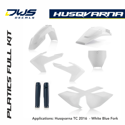 Husqvarna Plastics TC 125 FC 250 350 450 FS 450 2016 2017 acerbis replica 2016 dws decals