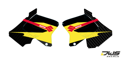 radiaset Suzuki RM  125 250 2001 2002 2003 2004 2005 2006 2007 2008 2009 2010 2011 2012 Decals dekor design graphics aufklebe stickerset nummerset dws mx