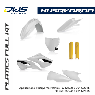 Husqvarna Plastics TC 125/250 2014/2015 FC 250/350/450 2014/2015 dws decals acerbis