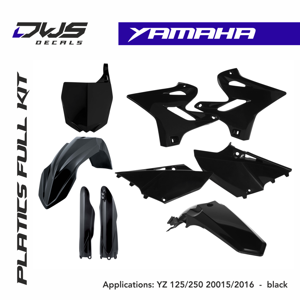 Yamaha Plastics YZ 125 / 250 2015/2018 Black