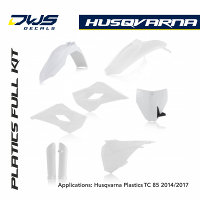 Husqvarna Plastics TC 85 2014 2015 2016 2017 acerbis replica dws decals