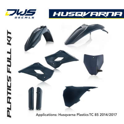 Husqvarna Plastics TC 85 2014 2015 2016 2017 acerbis replica dws decals