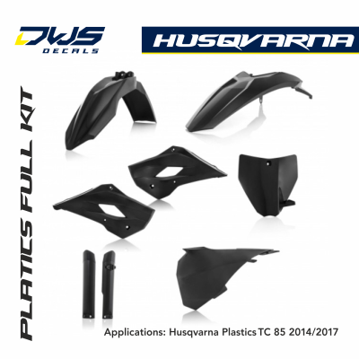 Husqvarna Plastics TC 85 2014 2015 2016 2017 acerbis replica dws decals