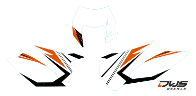 Nummerset KTm EXC F 125 250 350 450 500 2013 2014 2015 2016 Model 2Decals dekor design graphics aufklebe stickerset nummerset dws mx