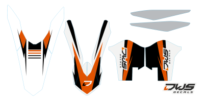 Trimset KTm EXC F 125 250 350 450 500 2013 2014 2015 2016 Model 2Decals dekor design graphics aufklebe stickerset nummerset dws mx