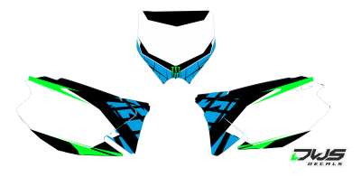 Nummerset Kawasaki KX 125 250 2003 2004 2005 2006 2007 2008 2009 2010 2011 2012 Model 2Decals dekor design graphics aufklebe stickerset nummerset dws mx