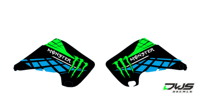 Radiaset Kawasaki KX 125 250 2003 2004 2005 2006 2007 2008 2009 2010 2011 2012 Model 2Decals dekor design graphics aufklebe stickerset nummerset dws mx