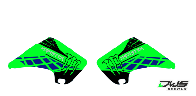Radiaset Kawasaki KX 125 250 2003 2004 2005 2006 2007 2008 2009 2010 2011 2012 Model 2Decals dekor design graphics aufklebe stickerset nummerset dws mx