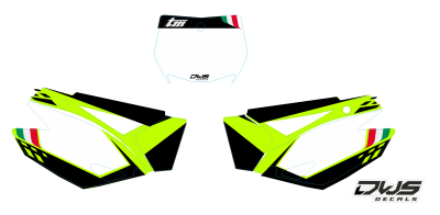 Nummerset stickerset TM MX 125 144 250 300 2T 2008 2014 Decals dekor design graphics aufklebe stickerset nummerset dws mx