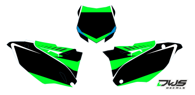 Nummerset Kawasaki KXF 250 2013 2014 2015 2016 Decals dekor design graphics aufklebe stickerset nummerset dws mx