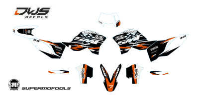 Complete stickerset KTM SX EXC 2008 2009 2010 2011 530 EX SMF Decals dekor design graphics aufklebe stickerset nummerset dws mx