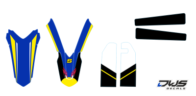 Complete Stickerset Sherco 250 300 se-r 2016 Decals dekor design graphics aufklebe stickerset nummerset dws mx model 1 sherco factory look 2016 graphic rear fender front fender forkprotectors radiator scoops numberplate