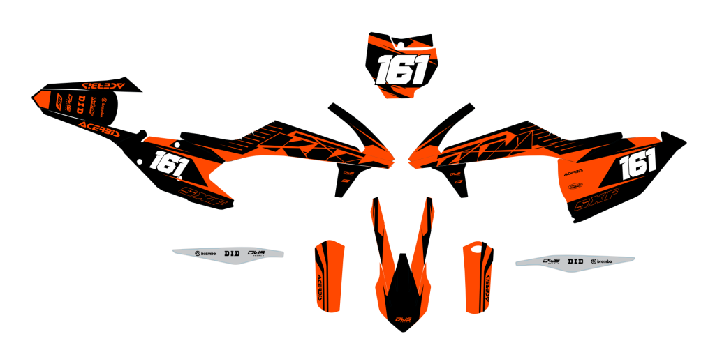 KTM SX SX-F 125 150 250 350 450 2016/2018 Model 17 Set