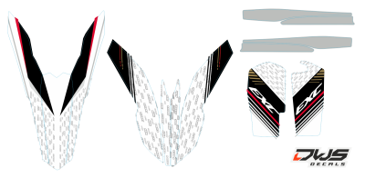 Trimset KTM EXC F 125 250 350 450 500 2012 2013 Model 2Decals dekor design graphics aufklebe stickerset nummerset dws mx model 4 graphix