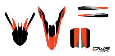 trimset KTM SX 85 2013 2014 2015 2016 Model 3 Decals dekor design graphics aufklebe stickerset nummerset dws mx