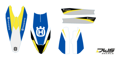 Trimset Husqvarna 2011 2012 2013 2014 TC TXC TE SMR 449 511 Decals dekor design graphics aufklebe stickerset nummerset dws mx