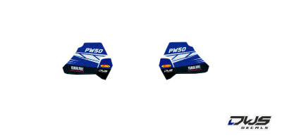 Radiaset Yamaha PW 50 2007 2008 2009 2010 2011 2012 2013 Decals dekor design graphics aufklebe stickerset nummerset dws mx
