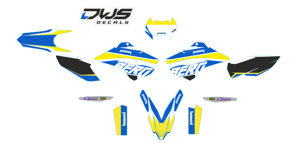 Complete Stickerset Husaberg FE TE 2013 2014 2015 2016 2017 2018 Decals dekor decore design graphics aufklebe stickerset nummerset dws mx