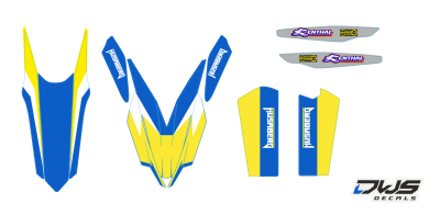 Complete Stickerset Husaberg FE TE 2013 2014 2015 2016 2017 2018 Decals dekor decore design graphics aufklebe stickerset nummerset dws mx