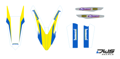 Complete Stickerset Husaberg FE TE 2013 2014 2015 2016 2017 2018 Decals dekor decore design graphics aufklebe stickerset nummerset dws mx