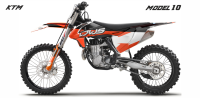 Complete stickerset KTm EXC EXC-F 125 XC-W 150 XC-W 250 350 450 500 viertakt 2017 Model 1 Decals dekor design graphics aufklebe stickerset nummerset dws mx model 9 blauw oranje