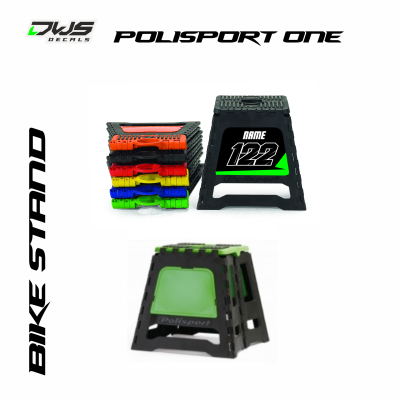 Bikestand Polisport foldable DWS decals bokje vouwbaar decals decore stickers