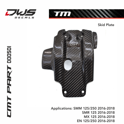 CMT Carbon TM Skid Plate Applications: SMM 125/250 2016-2018 SMR 125 2016-2018 MX 125 2016-2018 EN 125/250 2016-2018
