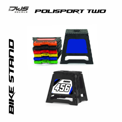 Bikestand Polisport foldable DWS decals bokje vouwbaar decals decore stickers