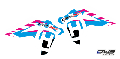 Radiaset Husqvarna 250 450 510 2005 2006 2007 Decals dekor design graphics aufklebe stickerset nummerset dws mx