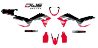Complete stickerset Honda CRf 450 R XR 2017 Decals dekor design graphics aufklebe stickerset nummerset dws mx model 1 Honda factory look 2017 graphic rear fender front fender forkprotectors fluor yellow kabelgeschutzer kot flugel neon