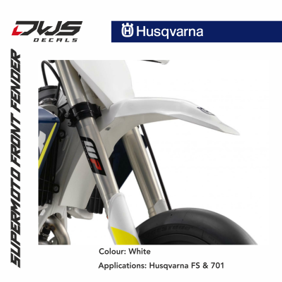 Husqvaran front fender supermoto voorspatbord kotflugel dws decals FS  701